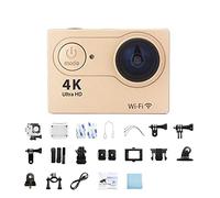 KJUEQ Mini Action Camera 2.0-inch Screen 30FPS/170D Waterproof Helmet Camera Underwater Telecontrol Cam Ultra HD 4K Action Camera(32G Card,3)