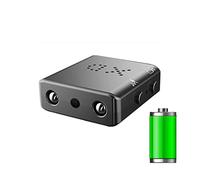 KJUEQ Mini Camera Full HD 1080P Home Security Protection Night Vision Micro Cam Motion Detection Video Voice Recorder Secret Hidden TF(Camera with 64G,Built In Battery)