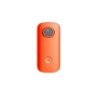 KJUEQ Mini Thumb Camera 1080P30FPS / 4K30FPS H.265 12MP 2.4G 30M Waterproof Case Action Sport DV Camcorder(C100Plus add 64GB,Oranje)