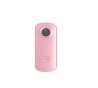 KJUEQ Mini Thumb Camera 1080P30FPS / 4K30FPS H.265 12MP 2.4G 30M Waterproof Case Action Sport DV Camcorder(C100Plus add 128GB,Roze)
