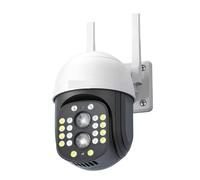 KJUEQ Outdoor 4K 8MP IP Camera With 10X Optical Zoom Dual Lens Surveillance 4MP Video CCTV Security Monitor Camera(8MP Add 64G Card)