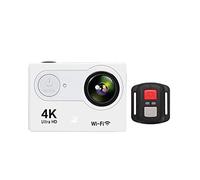KJUEQ Ultra HD Underwater Camera, H9R 4K Remote Control Sports Video Recording Camcorder DVR DV Waterproof Pro Mini Helmet Camera Accessories Kit(Bianco)