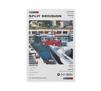 KJUFE Dave Central Cee Poster Split Decision Album Cover Poster 2 Canvas Poster Wall Art Decor Print Picture Paintings for Living Room Bedroom Decoration 08x12inch(20x30cm)