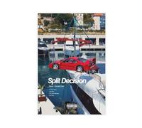 KJUFE Dave Central Cee Poster Split Decision Album Cover Poster 3 Canvas Poster Bedroom Decor Landscape Office Room Decor Gift 08x12inch(20x30cm)