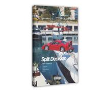 KJUFE Dave Central Cee Poster Split Decision Album Cover Poster 3 Canvas Poster Bedroom Decor Landscape Office Room Decor Gift 12x18inch(30x45cm)