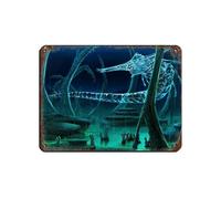 KJUFE Subnautica Electronic Games Poster 5 Retro Poster Metal Tin Sign Chic Art Retro Iron Painting Bar People Cave Cafe Family Garage Poster Wall Decoration 12x16inch(30x40cm)