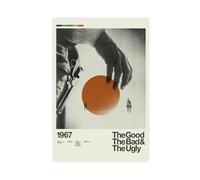 KJUFE The GOOD The Bad And The UGLY Movie Poster Canvas Poster Bedroom Decor Landscape Office Room Decor Gift 16x24inch(40x60cm)