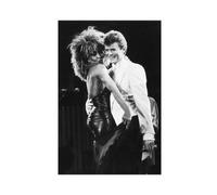 KJUFE Tina Singer Turner And David Singer Bowie Poster 1 Canvas Poster Bedroom Decor Landscape Office Room Decor Gift 16x24inch(40x60cm)