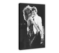 KJUFE Tina Singer Turner And David Singer Bowie Poster 1 Canvas Poster Bedroom Decor Landscape Office Room Decor Gift 12x18inch(30x45cm)