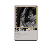 KJUFE Too Sweet by Hozier Unheard EP Poster Tin Sign Vintage Metal Pub Club Cafe Bar Home Wall Art Decoration Poster Retro 8x12inch(20x30cm)
