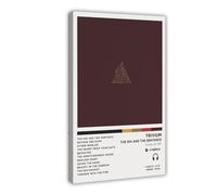 KJUFE Trivium The Sin And The Sentence Album Poster Canvas Poster Bedroom Decor Landscape Office Room Decor Gift 08x12inch(20x30cm)