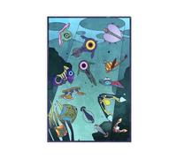 KJUFE Video Games Reaper Leviathan Subnautica Poster 40 Canvas Poster Bedroom Decor Landscape Office Room Decor Gift 16x24inch(40x60cm)