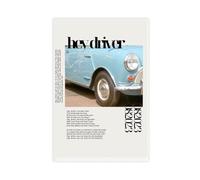KJUFE Zach Bryan Hey Driver Lyric Poster Canvas Poster Wall Art Decor Print Picture Paintings for Living Room Bedroom Decoration 08x12inch(20x30cm)