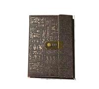 KJUUQBZL 200Pages With Lock Diary Book Notepad Agenda Planner Retro Notebook Simple Hand Account Book(A5 foldable,100sheets)