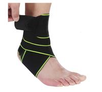 KJUUQBZL Ankle Brace 1PCS Professional Sports Ankle Strain Wraps Bandages Elastic Ankle Support Brace Protector For Fitness Running(Green)
