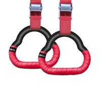 KJUUQBZL Gymnastics Rings For Kid ABS Gym Ring Adjustable Straps Buckles Pull-up Workout Artistic Gymnastics Equipment Tool 88(3meters red)