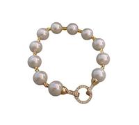 KJUUQBZL Retro Light Luxury Elegant Zircon Pearl Bracelet For Women Fashion Sweet Crystal Jewelry Party Gifts