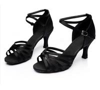 KJUUQBZL Women's Tango/sandals/Latin Dance Dancing Shoes(Black 7cm,41)