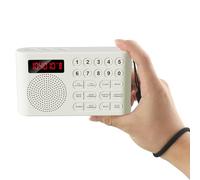 KJV Audio Bible Player for Seniors & Visually Impaired - Electronic Audio Bible Device with Headphone Jack, Large Buttons, Portable Talking Bible for Blind, Dyslexics & Non-Readers (white)