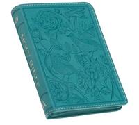 KJV Bible Compact Bible Faux Leather Teal W/Zipper