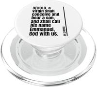 KJV Bible Verse Isaiah 7:14 Behold a Virgin Shall Conceive PopSockets PopGrip for MagSafe