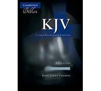 KJV Cameo Reference Bible, Black Imitation Leather, Red-letter Text, KJ452:XR Black Imitation Leather