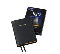 KJV – Clarion Reference Bible – KJ484:X – Black Calf Split Leather
