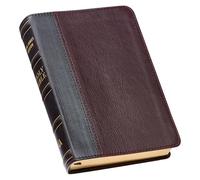KJV Compact Bible Two-Tone Brown/Brandy Full Grain Leather