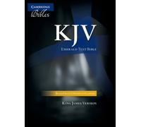 KJV Emerald Text Bible, Black French Morocco Leather, KJ533:T