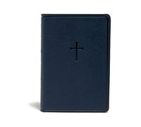 KJV Everyday Study Bible, Navy Cross LeatherTouch: Black Letter, Study Notes, Illustrations, Aricles, Easy-To-Carry, Ribbon Marker, Easy-To-Read Bible Serif Type