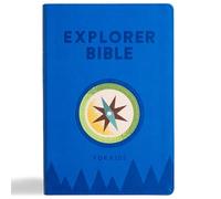 KJV Explorer Bible for Kids, Royal Blue Leathertouch, Indexed: Placing God's Word in the Middle of God's World