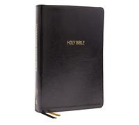 KJV, Foundation Study Bible, Large Print, Leathersoft, Black, Red Letter, Thumb Indexed, Comfort Print: Holy Bible, King James Version