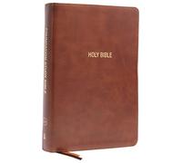 KJV, Foundation Study Bible, Large Print, Leathersoft, Brown, Red Letter, Thumb Indexed, Comfort Print: Holy Bible, King James Version