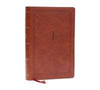 KJV Giant Print End-of-Verse Reference Bible, Brown Leathersoft, Red Letter, Comfort Print
