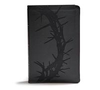 KJV Giant Print Reference Bible, Charcoal LeatherTouch: Red Letter, Ribbon Marker, Smythe-Sewn, Two-Column Text, Concordance, Presentation Page, Full-Color Maps, Easy-To-Read Font Size