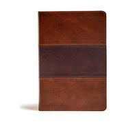 KJV Giant Print Reference Bible, Saddle Brown LeatherTouch: Red Letter, Ribbon Marker, Smythe-Sewn, Two-Column Text, Concordance, Presentation Page, Full-Color Maps, Easy-To-Read Font Size