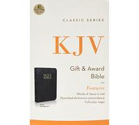 KJV, Gift and Award Bible, Imitation Leather, Black, Red Letter Edition