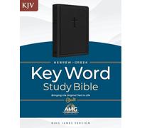 KJV Hebrew-Greek Key Word Study Bible, Black, Indexed