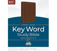 KJV Hebrew-Greek Key Word Study Bible, Brown, Indexed
