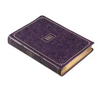 KJV Holy Bible, Giant Print Full-Size Faux Leather Red Letter Edition - Thumb Index & Ribbon Marker, King James Version, Purple Floral