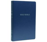 KJV Holy Bible: Gift and Award, Blue Leather-Look, Red Letter, Comfort...