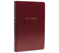 KJV Holy Bible: Gift and Award, Burgundy Leather-Look, Red Letter, Comfort Print: King James Version: Holy Bible, King James Version