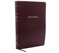 KJV Holy Bible Large Print Center-Column Reference Bible, Brown Bonded Leather with Thumb Indexing, 53,000 Cross References, Red Letter, Comfort ... James Version: Holy Bible, King James Version