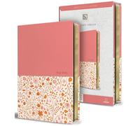 KJV Holy Bible, Large Print Handy Size Format, 2 Piece Pink Floral Leathersoft with Ribbon Marker, Red Letter: King James Version, 2 Piece Pink ... Size Format, With Ribbon Marker, Red Letter