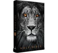KJV Holy Bible, Large Print, Handy Size Format, Hardcover, Lion of Judah, Ribbon Marker, and Red Letter (KJV Medium Size Large Print Editions)
