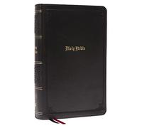 KJV Holy Bible: Large Print Single-Column with 43,000 End-of-Verse Cross References, Black Leathersoft, Personal Size, Red Letter, Comfort Print (Thumb Indexed): King James Version