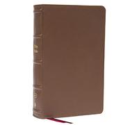 KJV Holy Bible: Large Print Single-Column with 43,000 End-of-Verse Cross References, Brown Genuine Leather, Personal Size, Red Letter, Comfort Print: King James Version