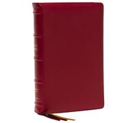 KJV Holy Bible: Large Print Single-Column with 43,000 End-of-Verse Cross References, Red Goatskin Leather, Premier Collection, Personal Size, Red Letter: King James Version