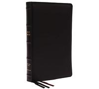 KJV Holy Bible: Large Print Thinline, Black Goatskin Leather, Premier collection, Red Letter, Comfort Print: King James Version: Holy Bible, King James Version