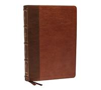 King James Version, Holy Bible, Large Print Verse-by-Verse, Cross-References, Brown Leathersoft
